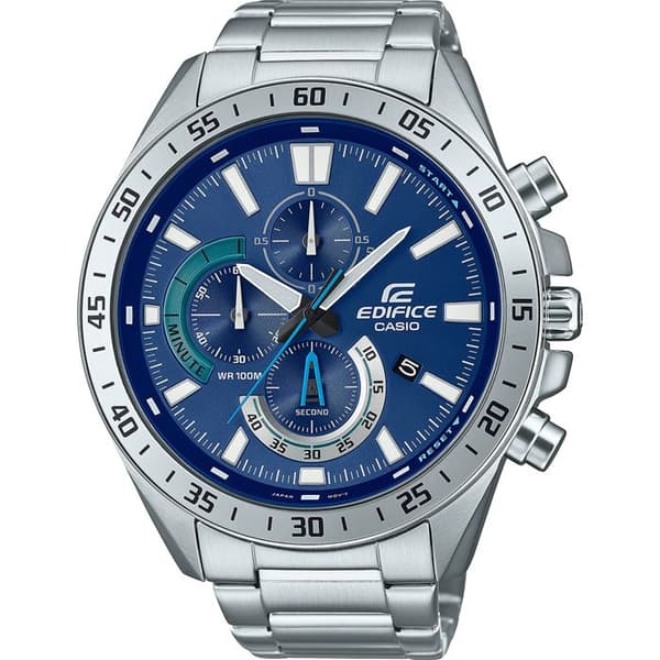 Ur - CASIO - EDIFICE - Quartz - Mineralglas - Vandtæt 10 ATM - Grå