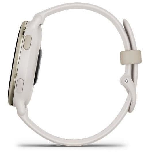 GPS Smartwatch - GARMIN - Vivoactive 5 - WiFi - 30,4 mm (1,2) - Guldcreme med beige rem