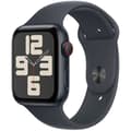 Miniatyrbild 1 av 5: Apple Watch SE GPS + Cellular – 44 mm – Aluminiumboett i midnatt – Sportarmband i midnatt – M/L
