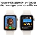 Miniatyrbillede 4 af 5: Apple Watch SE GPS + Cellular - 44 mm - Starlight aluminiumskasse - Starlight sportsrem - M/L