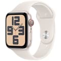 Miniatyrbillede 1 af 5: Apple Watch SE GPS + Cellular - 44 mm - Starlight aluminiumskasse - Starlight sportsrem - M/L
