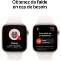 Miniatyrbild 6 av 6: Apple Watch Series 10 GPS - 42mm - Roséguldfärgad aluminiumboett - Ljusblush sportarmband - M/L