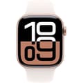 Miniatyrbild 2 av 6: Apple Watch Series 10 GPS - 42mm - Roséguldfärgad aluminiumboett - Ljusblush sportarmband - M/L