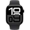 Miniatyrbild 2 av 6: Apple Watch Series 10 GPS - 46mm - Kolsvart aluminiumboett - Svart sportarmband - M/L