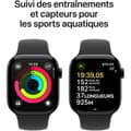 Miniatyrbild 4 av 6: Apple Watch Series 10 GPS - 42mm - Kolsvart aluminiumboett - Svart sportarmband - M/L