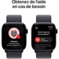 Miniatyrbild 6 av 6: Apple Watch Series 10 GPS – 42 mm – Kolsvart aluminiumboett – Bläckfärgad sportlooprem