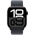Miniatyrbild 2 av 6: Apple Watch Series 10 GPS – 42 mm – Kolsvart aluminiumboett – Bläckfärgad sportlooprem