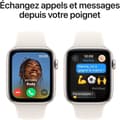 Miniatyrbild 4 av 5: Apple Watch SE GPS - 44mm - Starlight aluminiumboett - Starlight sportarmband - M/L