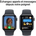 Miniatyrbillede 4 af 5: Apple Watch SE GPS - 40 mm - Aluminiumskasse i midnatsblåt - Sportsrem i midnatsblåt - S/M