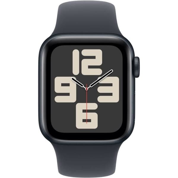 Apple Watch SE GPS - 40 mm - Aluminiumskasse i midnatsblåt - Sportsrem i midnatsblåt - S/M