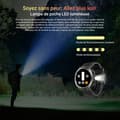 Miniatyrbild 3 av 6: Blackview W50 Pro Bluetooth Smartwatch 960mAh Stötsäker, 1.45" Klocka med LED-ficklampa - Svart
