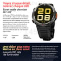 Miniatyrbild 4 av 6: Blackview W50 Pro Bluetooth Smartwatch 960mAh Stötsäker, 1.45" Klocka med LED-ficklampa - Svart
