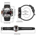 Miniatyrbild 6 av 6: Blackview W50 Pro Bluetooth Smartwatch 960mAh Stötsäker, 1.45" Klocka med LED-ficklampa - Svart