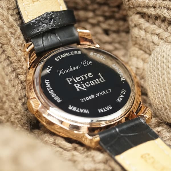 NY ORIGINAL Pierre Ricaud P21036.1101Q Damklocka Med Armband