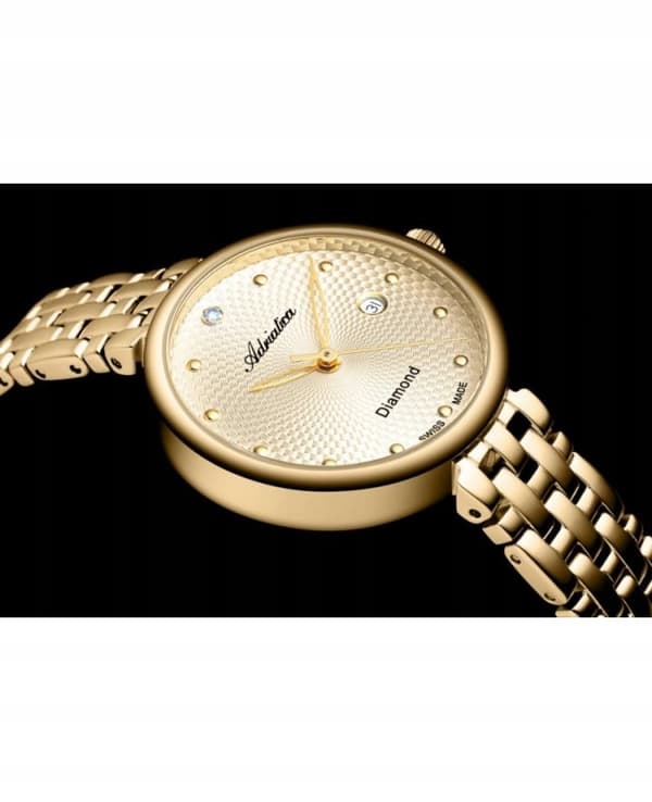 NY ORIGINAL Adriatica A3543.1141DQ Damklocka med Diamanter