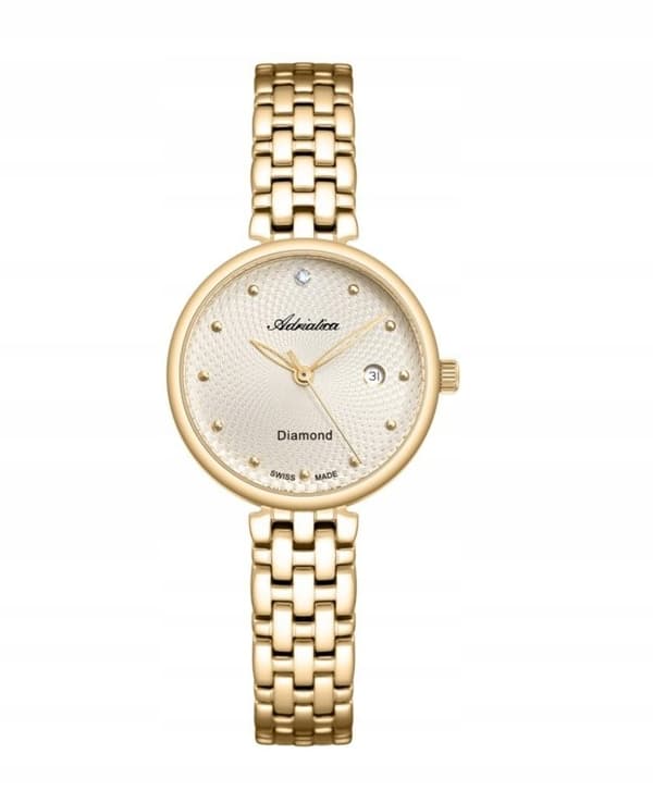 NY ORIGINAL Adriatica A3543.1141DQ Damklocka med Diamanter