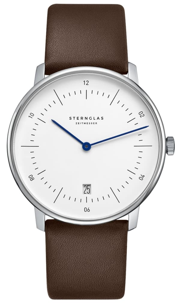 Uusi alkuperäinen miesten kello Sternglas S01-NA01-PR04 Naos classic + kaiverrus