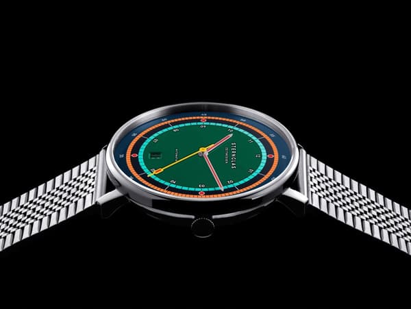 Ny original Sternglas herrklocka S02-HHA08-ME08 Silver datumgravyr