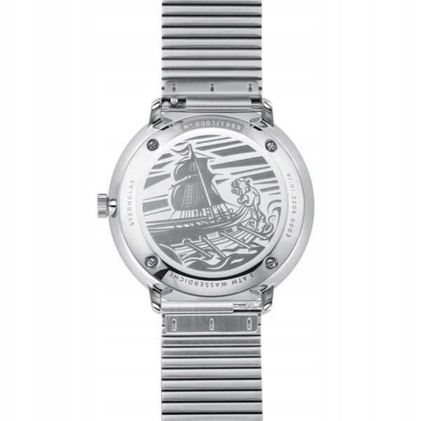 Ny original Sternglas herrklocka S02-HHA08-ME08 Silver datumgravyr