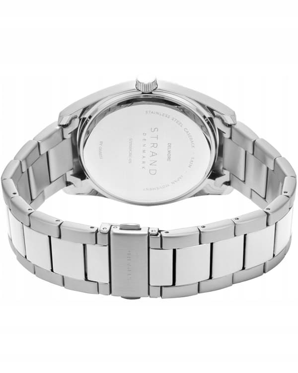 Nyt originalt herreur Strand by Obaku S721GDCJSC-DS sølvfarvet dato