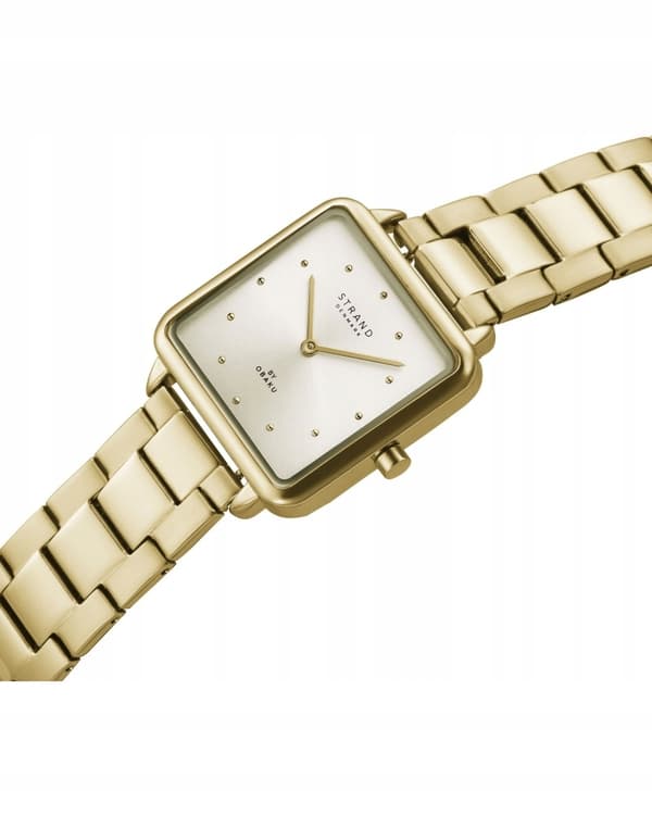 Nyt originalt dameur Strand by Obaku S718LXGGSG guld, æske