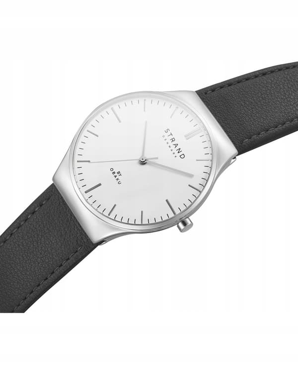 Ny original damklocka Strand by Obaku S717LXCWRB silver, låda