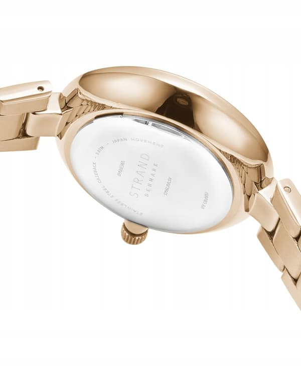 Ny original damklocka Strand by Obaku S706LXVLSV guld, låda