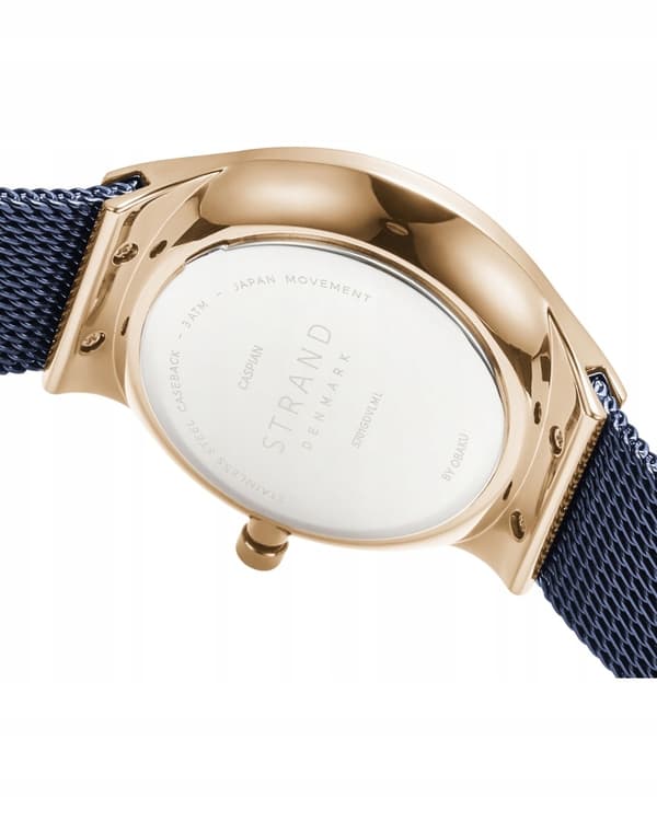 Uusi alkuperäinen miesten rannekello Strand by Obaku S701GDVLML sininen, laatikko