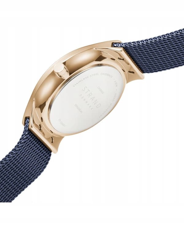 Uusi alkuperäinen miesten rannekello Strand by Obaku S701GDVLML sininen, laatikko