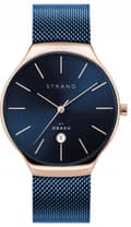 Pikkukuva 1 / 11: Uusi alkuperäinen miesten rannekello Strand by Obaku S701GDVLML sininen, laatikko