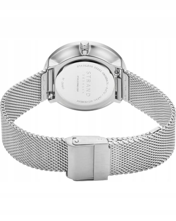 Uusi alkuperäinen naisten rannekello Strand by Obaku S700LXCWMC-DBP hopea, laatikko