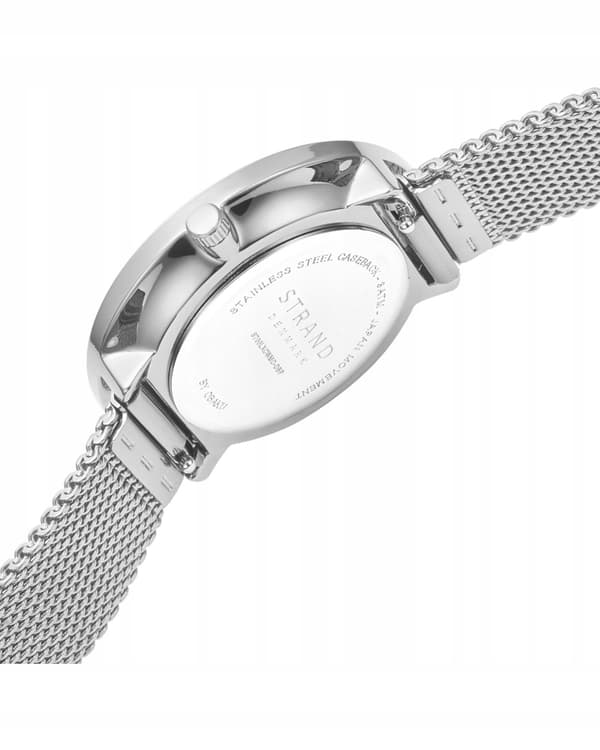 Uusi alkuperäinen naisten rannekello Strand by Obaku S700LXCWMC-DBP hopea, laatikko