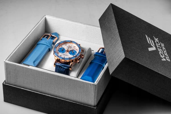 Uusi alkuperäinen naisten rannekello Vostok Europe VK64-515B568 Undine Chrono