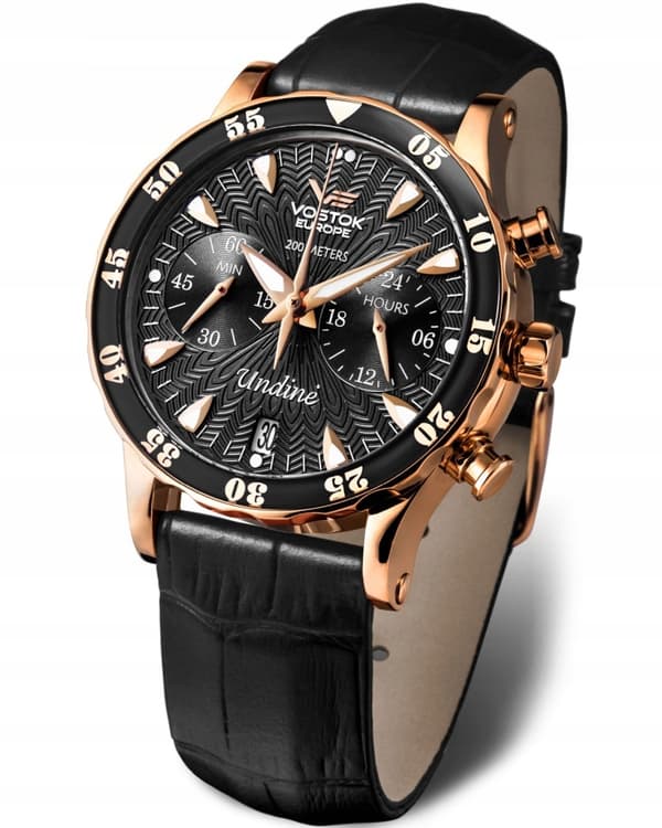 Uusi alkuperäinen naisten rannekello Vostok Europe VK64-515B568 Undine Chrono