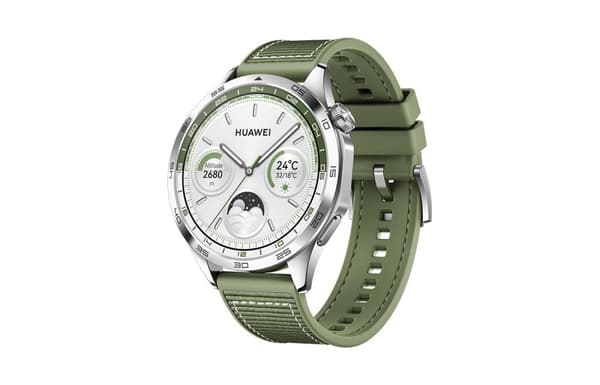 Huawei WATCH GT 4 3,63 cm (1,43") AMOLED 46 mm Digital 466 x 466 pixels Rustfrit stål Wi-Fi GPS (satellit)