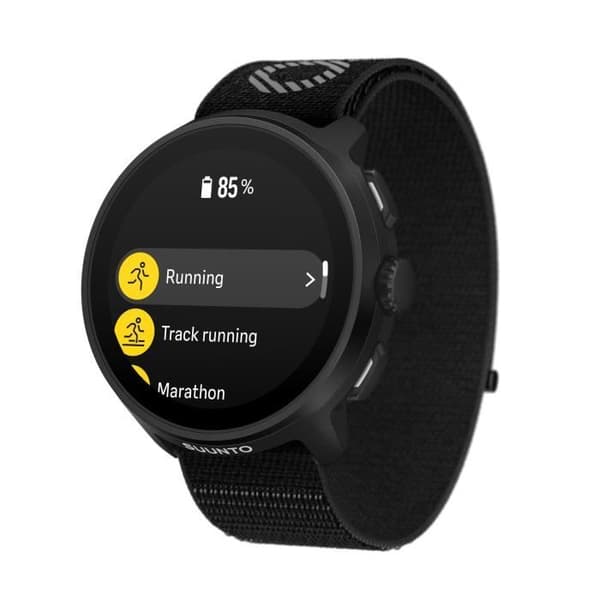 Sportig GPS-klocka - SUUNTO RUN ALL BLACK - Amoled - Höjdmätare