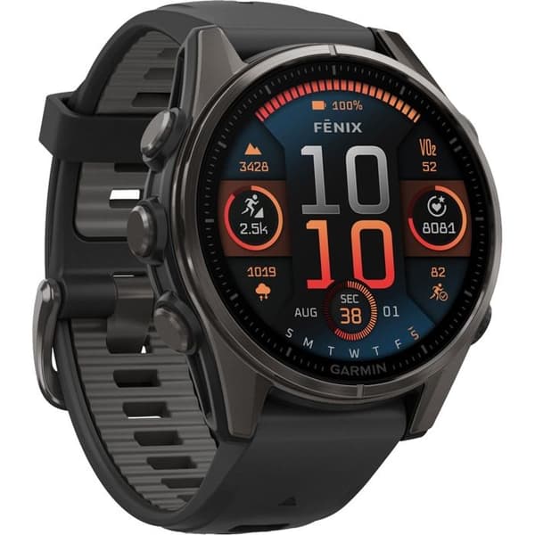 Garmin Smartklocka Fenix 8 - 43mm AMOLED Safir Svart Kolfiber