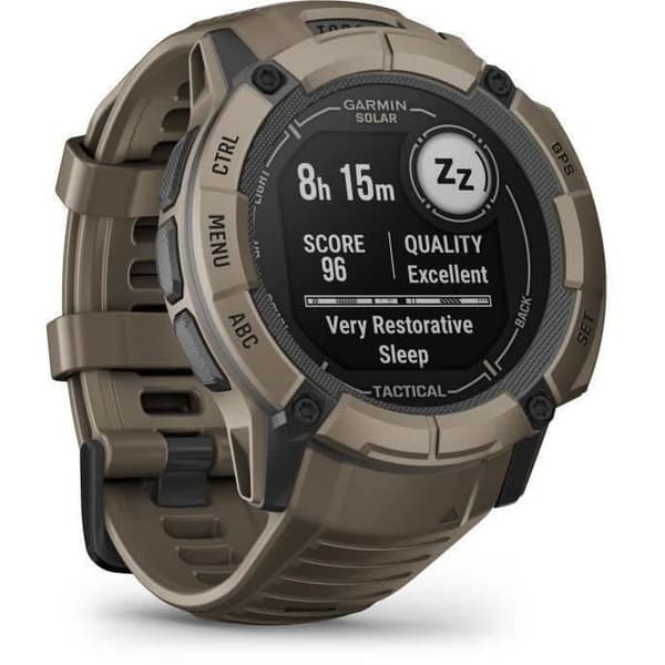 Ansluten GPS-klocka - GARMIN - Instinct 2X Tactical Edition Coyote Tan