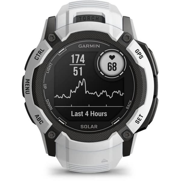 Ansluten GPS-klocka - GARMIN - Instinct 2X Solar White
