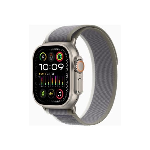 Apple Watch Ultra 2 - titan - smart klocka med Trail Loop - grön/grå - 64 GB