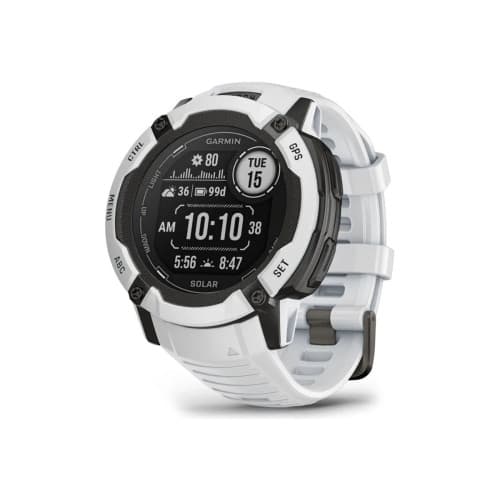 Garmin Instinct 2X Solar - fiberförstärkta polymerer - Ja smart klocka med band - 64 MB - whitestone