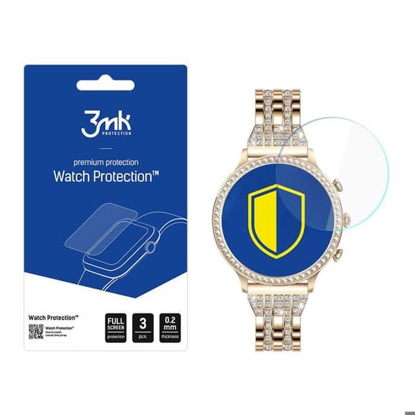 Manta Diamond Lusso Gold SWD01GD - Skydd för klocka 3MK i flexibelt glas