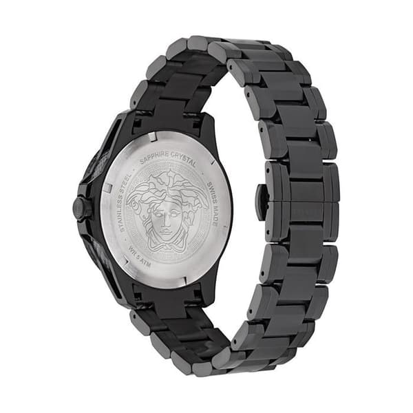Klocka - Versace - VE2W00622 - Rostfritt stål svart - 45 mm - Vattentålig 5 bar