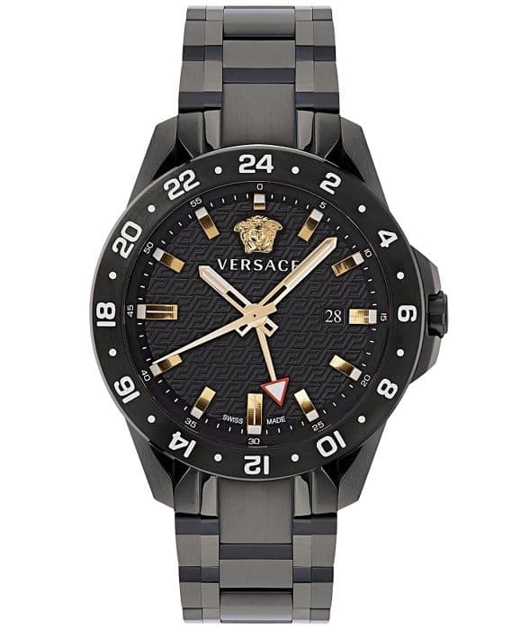Klocka - Versace - VE2W00622 - Rostfritt stål svart - 45 mm - Vattentålig 5 bar