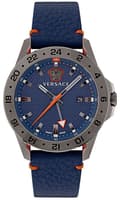 Miniatyrbild 1 av 4: Klocka - Versace - Sport Tech VE2W00222 - Kvarts - Blått Läder - 45 mm Rostfritt Stål