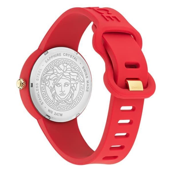 Montre Versace - Unisex - VE6G00723 - Röd Silikon - 39mm - 5 Atm