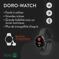 Miniatyrbild 3 av 5: Smartwatch - Doro - Klocka - Svart - Skärm 1.28" - Bluetooth 5.0 - 45 g