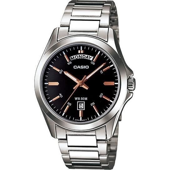 Klocka - Casio - MTP-1370D-1A2 - Rostfritt stål - Kvarts - Analogisk
