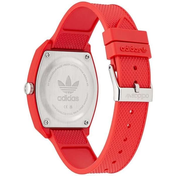 Klocka - Adidas - AOST23051 - Röd - Plast - 38mm - 5 bar