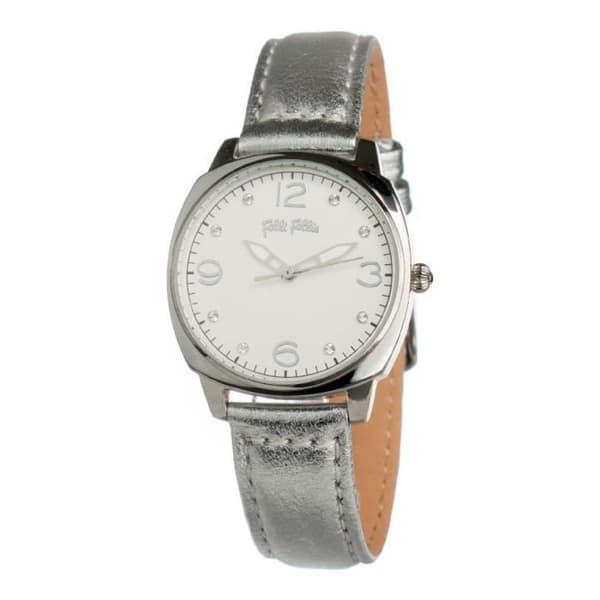 Kvinnotime - Folli Follie - WF14T021SSS - Kvarts - Läder - Silverfärgad